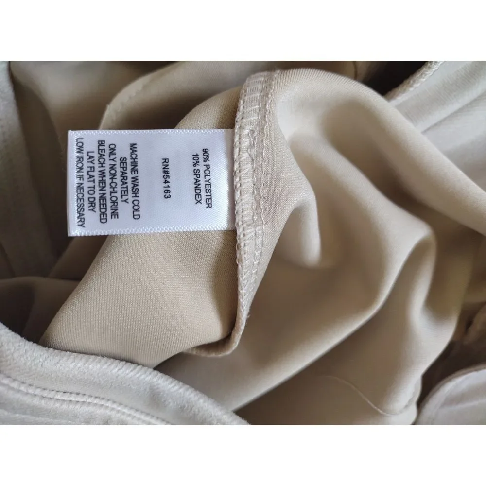 Marc New York Skirt Woman M‎ Beige Full Control Waistband Midi Pencil Office